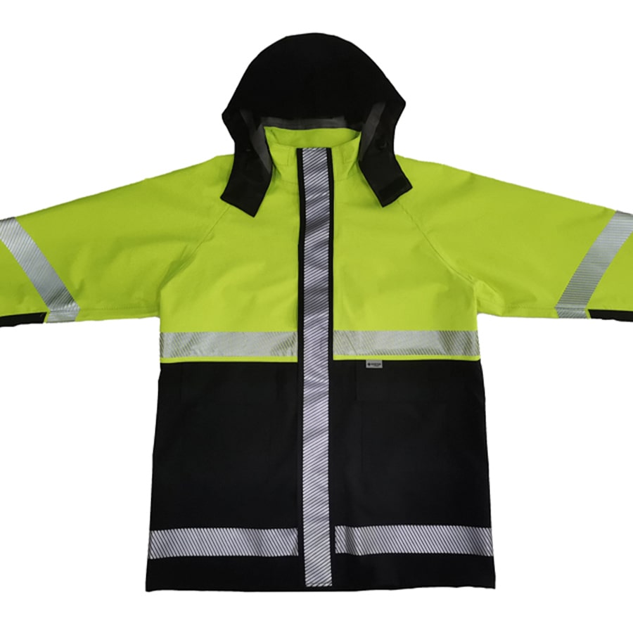 GORE-TEX PYRAD® 4SEASON CAT 3 FR/ARC Rated Breathable High Visibility Rainwear Coat Yellow/Black